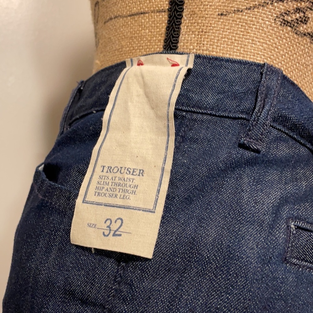 🔵🎉HP “NWT” TALL GIRLS DREAM FLARE LEG BANANA REPUBLIC DARK WASH TROUSERS - Picture 7 of 15
